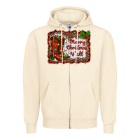 Sandshell merry christmas yall Zipper Hoodie - RanaPortraitStore