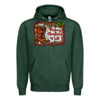Sports Green merry christmas yall Zipper Hoodie - RanaPortraitStore