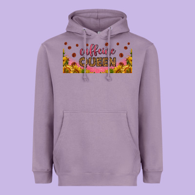 Caffeine Queen 16oz Libbey Cup Heavyweight Hoodie Designed By Hra Design Shop
