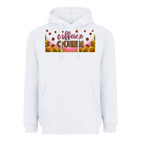 White caffeine queen 16oz libbey cup Heavyweight Hoodie - HRA Design Shop