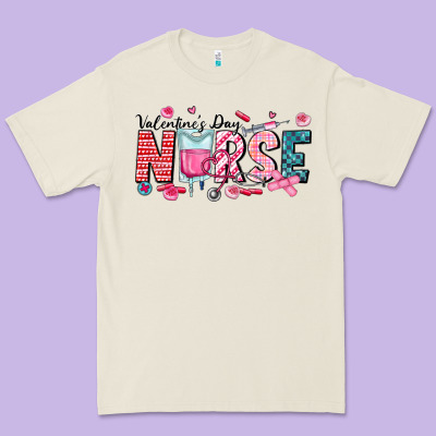 Nurse Valentine Premium Tee Designed By Cowhidedigitalart
