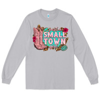 Moon Dust just a small town girl cowgirl boots Long Sleeve Tee - texasbilliewilder