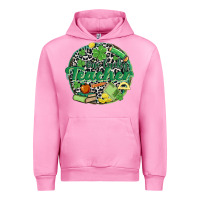 Fuchsia Pink one lucky teacher Urban Hoodie - MaliasSmallBusiness