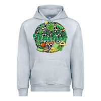 Heather Grey one lucky teacher Urban Hoodie - MaliasSmallBusiness