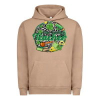 Pigment Burro one lucky teacher Urban Hoodie - MaliasSmallBusiness