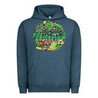 Pigment Midnight Navy one lucky teacher Urban Hoodie - MaliasSmallBusiness