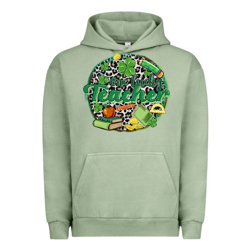 One Lucky Teacher Urban Hoodie by MaliasSmallBusiness | Teevron