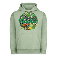 Pigment Oil Green one lucky teacher Urban Hoodie - MaliasSmallBusiness