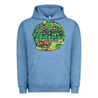 Pigment Pebble Blue one lucky teacher Urban Hoodie - MaliasSmallBusiness