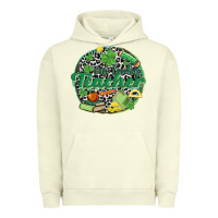 Pigment Pistachio one lucky teacher Urban Hoodie - MaliasSmallBusiness