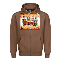 Chestnut harry coffee cups Zipper Hoodie - Zillion Design Studio