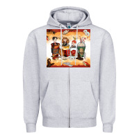 Heather Grey harry coffee cups Zipper Hoodie - Zillion Design Studio