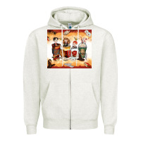 Oatmeal Heather harry coffee cups Zipper Hoodie - Zillion Design Studio
