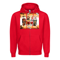 Red harry coffee cups Zipper Hoodie - Zillion Design Studio