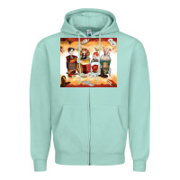 Seafoam harry coffee cups Zipper Hoodie - Zillion Design Studio