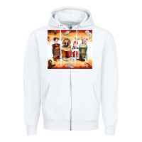 White harry coffee cups Zipper Hoodie - Zillion Design Studio