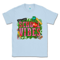 Dusty Blue school vibes Classic Tee - texasbilliewilder