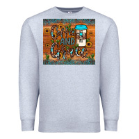 Heather Grey coffee and grace Premium Sweatshirt - JahusDesignShop