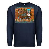 Navy coffee and grace Premium Sweatshirt - JahusDesignShop
