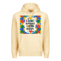 Pina Colada ı love someone with autism Premium Hoodie - MaliasSmallBusiness