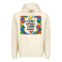 Tofu ı love someone with autism Premium Hoodie - MaliasSmallBusiness
