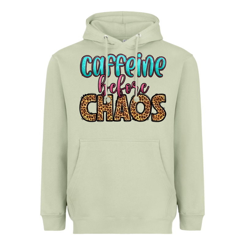 Caffeine Before Chaos Heavyweight Hoodie by HRA Design Shop | Teevron