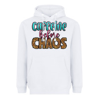 White caffeine before chaos Heavyweight Hoodie - HRA Design Shop