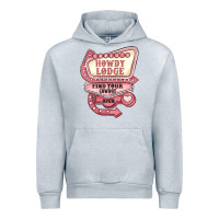 Heather Grey cupids howdy lodge find your cowboy open Urban Hoodie - MaliasSmallBusiness