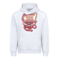 White cupids howdy lodge find your cowboy open Urban Hoodie - MaliasSmallBusiness