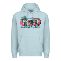 Blue Mist with god all things are possible race Premium Hoodie - AdoDesignShop