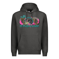 Charcoal Heather with god all things are possible race Premium Hoodie - AdoDesignShop