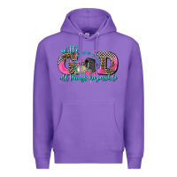 Purple with god all things are possible race Premium Hoodie - AdoDesignShop