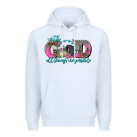 White with god all things are possible race Premium Hoodie - AdoDesignShop