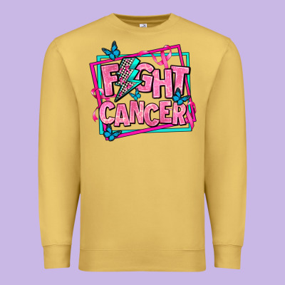 Fight Cancer Premium Sweatshirt Designed By Adodesignshop