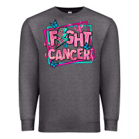Charcoal Heather fight cancer Premium Sweatshirt - AdoDesignShop