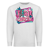 Oatmeal Heather fight cancer Premium Sweatshirt - AdoDesignShop