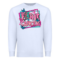 White fight cancer Premium Sweatshirt - AdoDesignShop