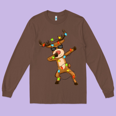 Long Sleeve Tee dabbing deer