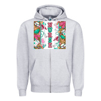 Heather Grey nurse Zipper Hoodie - Zillion Design Studio