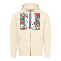 Sandshell nurse Zipper Hoodie - Zillion Design Studio