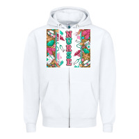 White nurse Zipper Hoodie - Zillion Design Studio