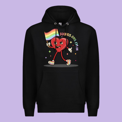 Sounds Gay I'm In Premium Hoodie Designed By Maliassmallbusiness