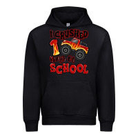 Black i crushed 100 days of school monster truck Urban Hoodie - MaliasSmallBusiness