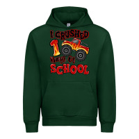 Forest Green i crushed 100 days of school monster truck Urban Hoodie - MaliasSmallBusiness