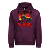 Mauve Wine i crushed 100 days of school monster truck Urban Hoodie - MaliasSmallBusiness