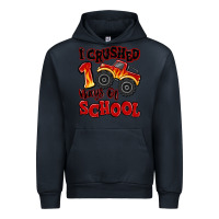 Navy i crushed 100 days of school monster truck Urban Hoodie - MaliasSmallBusiness