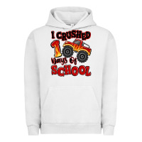 Pigment Lunar Rock i crushed 100 days of school monster truck Urban Hoodie - MaliasSmallBusiness