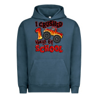 Pigment Midnight Navy i crushed 100 days of school monster truck Urban Hoodie - MaliasSmallBusiness