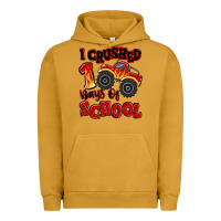 Pigment Peanut Butter i crushed 100 days of school monster truck Urban Hoodie - MaliasSmallBusiness