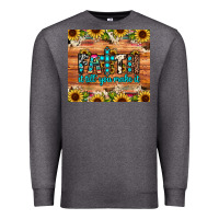 Charcoal Heather faith it till you make it Premium Sweatshirt - JahusDesignShop
